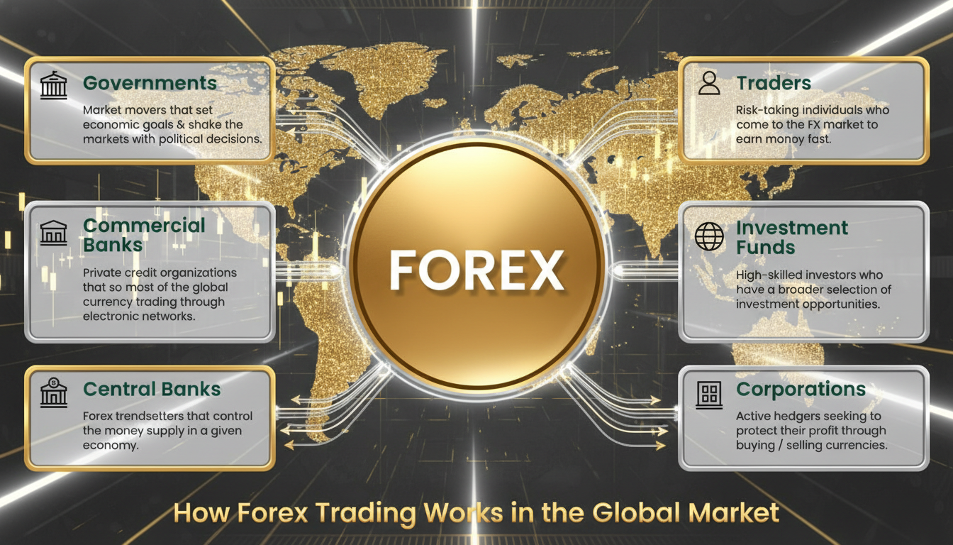 How Forex Trading Works – Beginner’s Guide to the Forex Market How Forex Trading Works in the Global Market