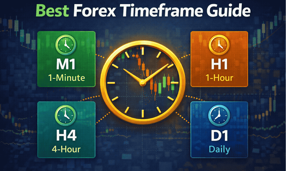 Best forex timeframe guide with multiple candlestick charts