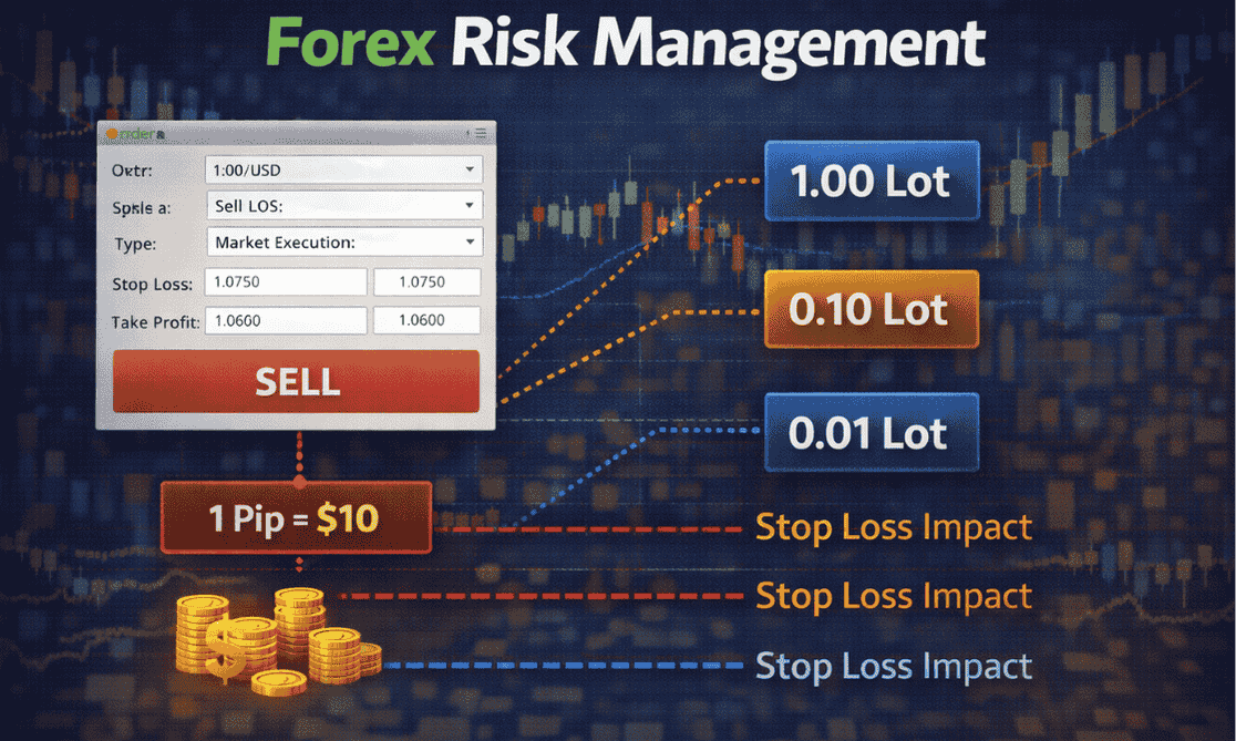 Choosing correct lot size with forex risk management in urdu