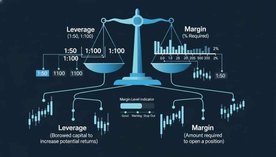 Forex leverage and margin visual explanation for beginners