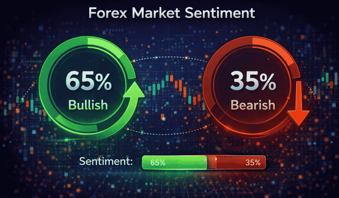 Forex sentiment guide bullish and bearish indicator explained visually