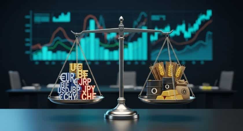 Forex vs futures trading risk and reward comparison showing currency trading and futures contracts