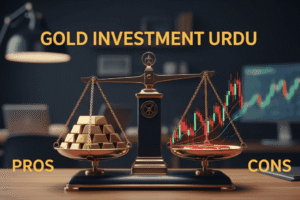 Gold investment Urdu guide with XAUUSD forex chart