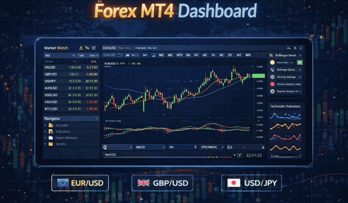 MetaTrader 4 guide and features explained for forex trading beginners