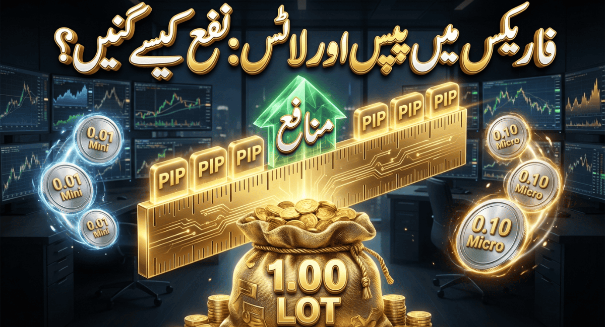 Pips and Lots in Forex explained with charts