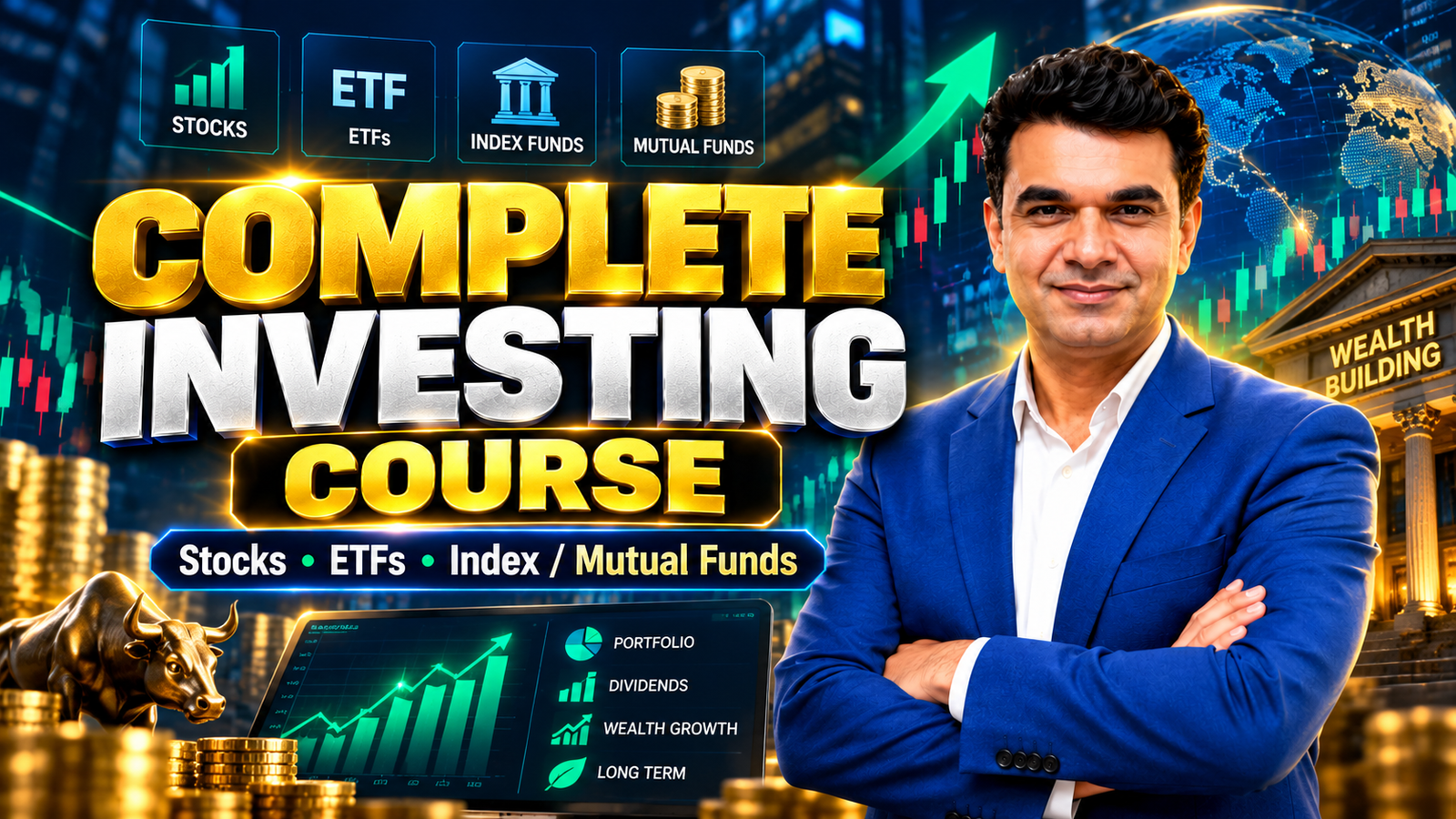 Complete Investing Course (Stocks, ETFs, Index/Mutual Funds)